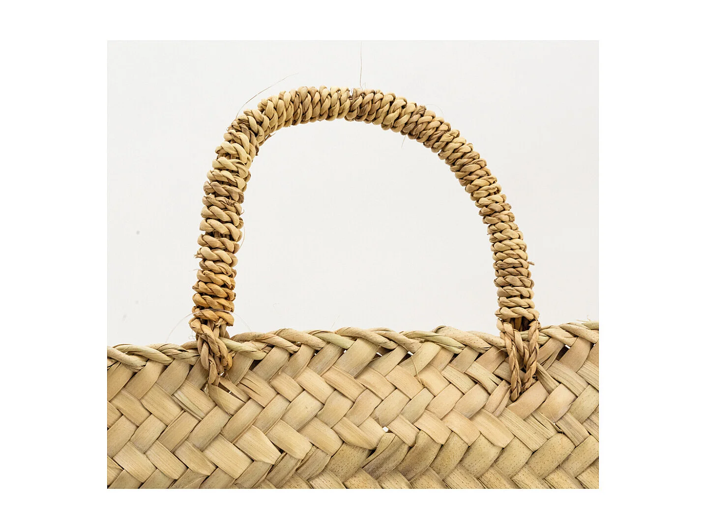 Cabas en palmier naturel A La Vie A l'Amour