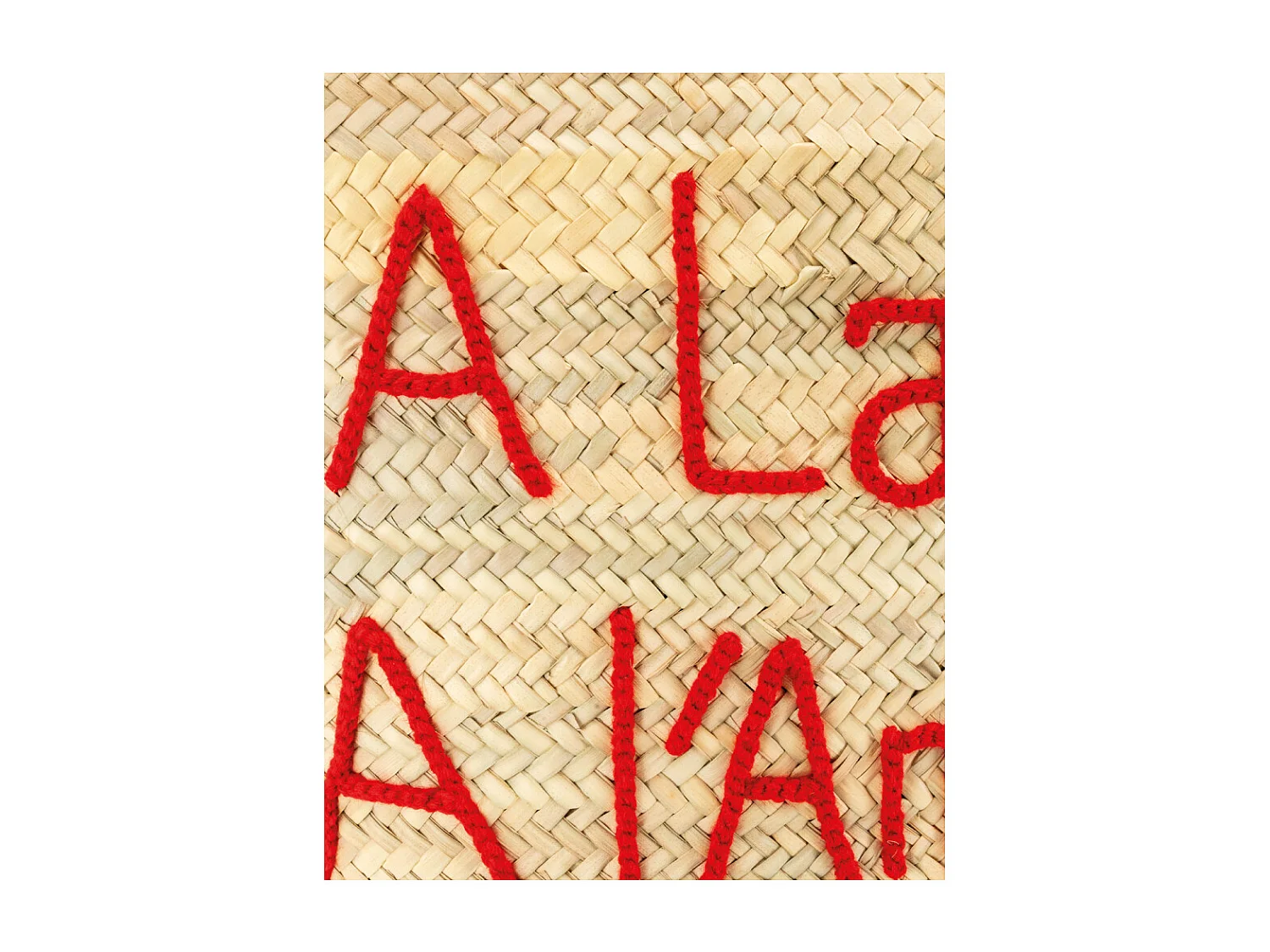 Cabas en palmier naturel A La Vie A l'Amour