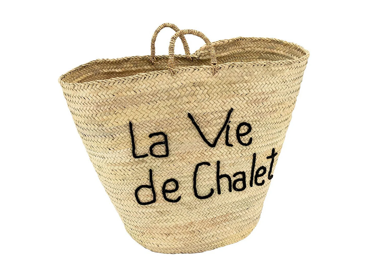 Cabas en palmier naturel La Vie de Chalet