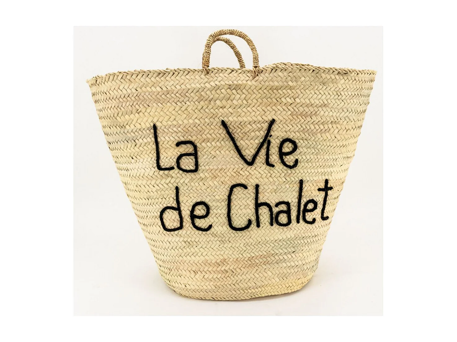 Cabas en palmier naturel La Vie de Chalet