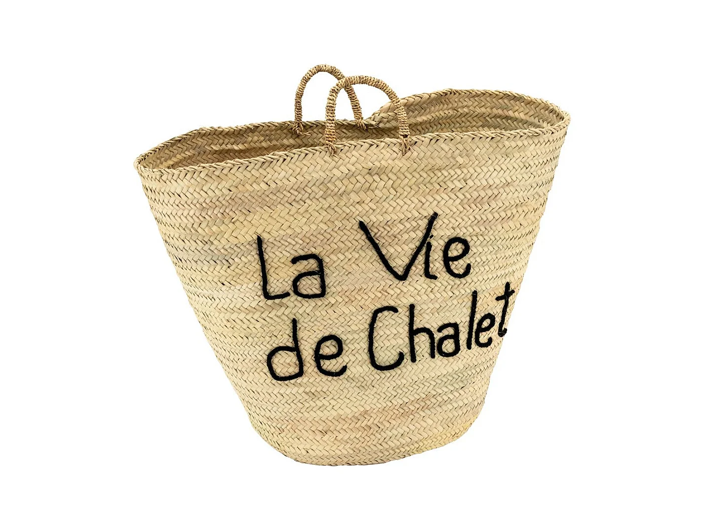 Cabas en palmier naturel La Vie de Chalet