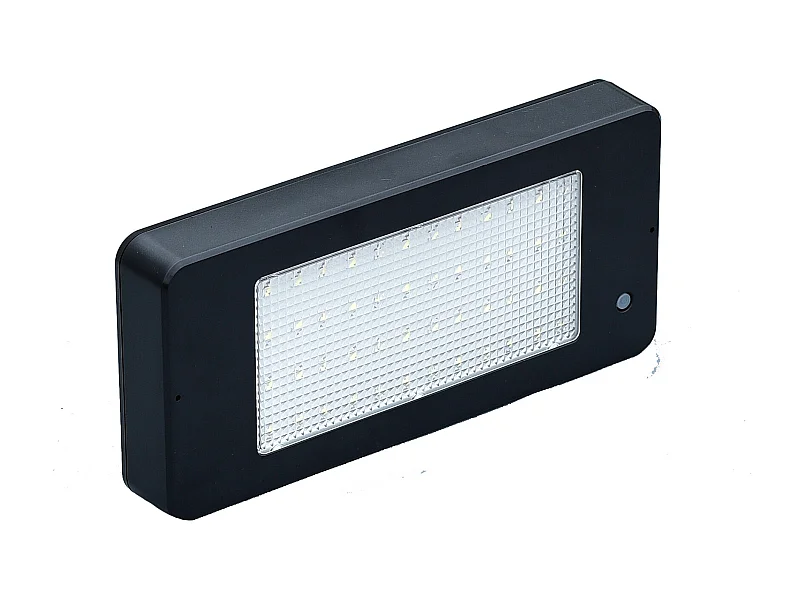 Applique solaire IP65 (800lm 6000K A++) - Noire - Voltman