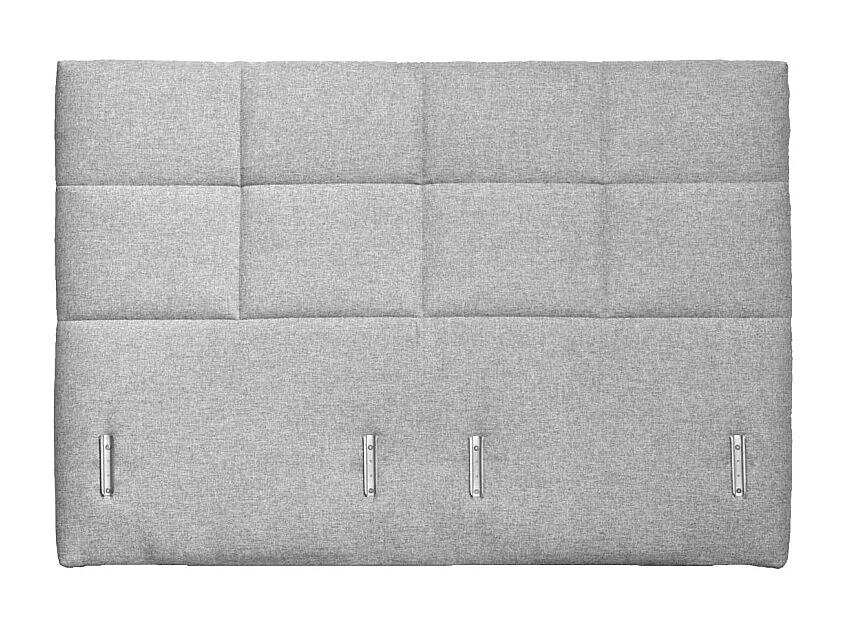 Tête de lit 160 cm en tissu capitonné gris clair pour lit 160 – AISHA