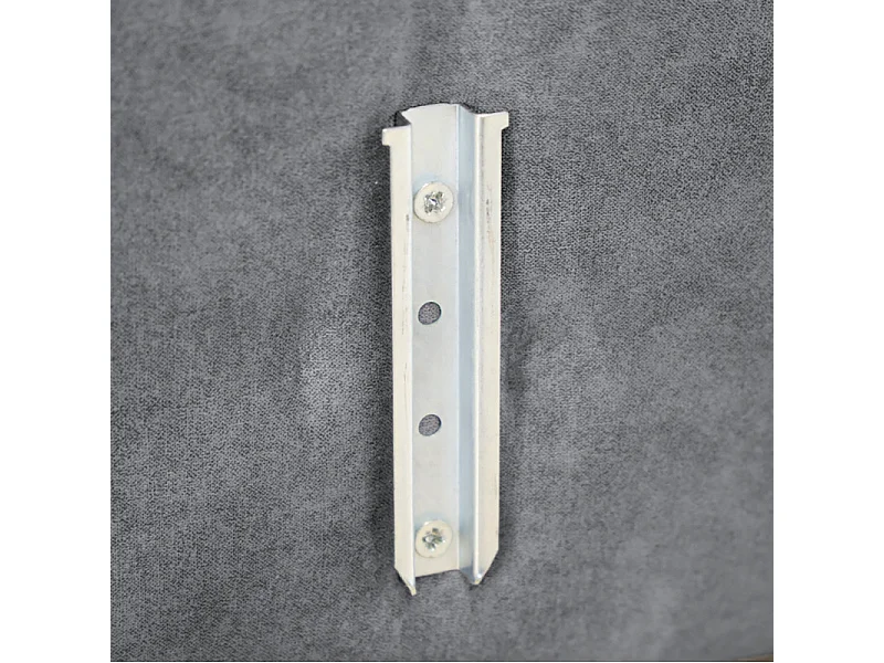 Tête de lit 180 cm rembourrée en tissu velours gris clair – BRANDON