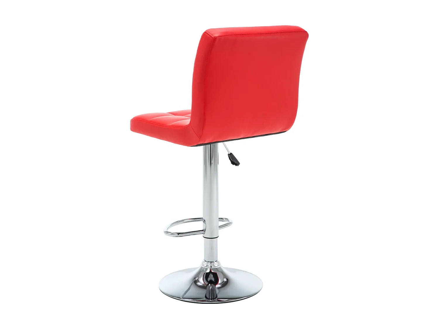 Tabourets de bar lot de 2 rouge similicuir