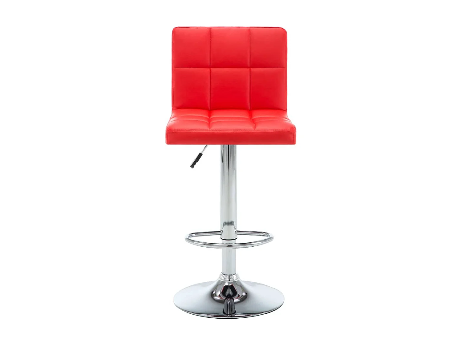 Tabourets de bar lot de 2 rouge similicuir