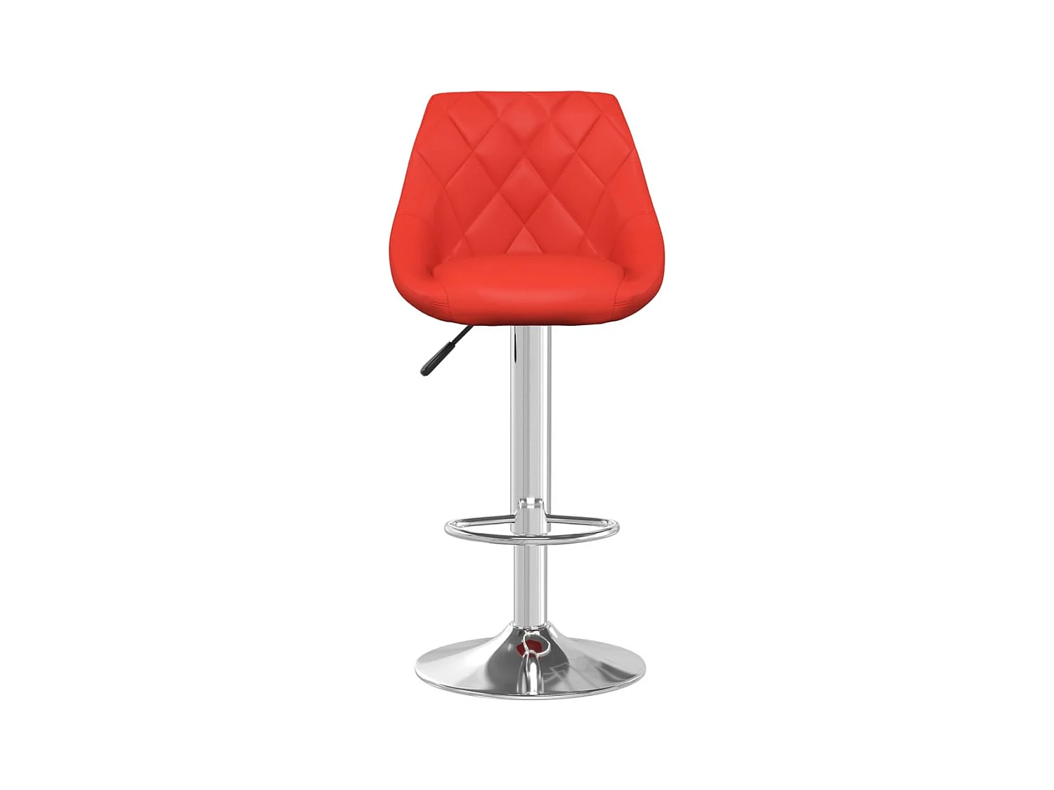 Barhocker 2 Stk. Rot Kunstleder