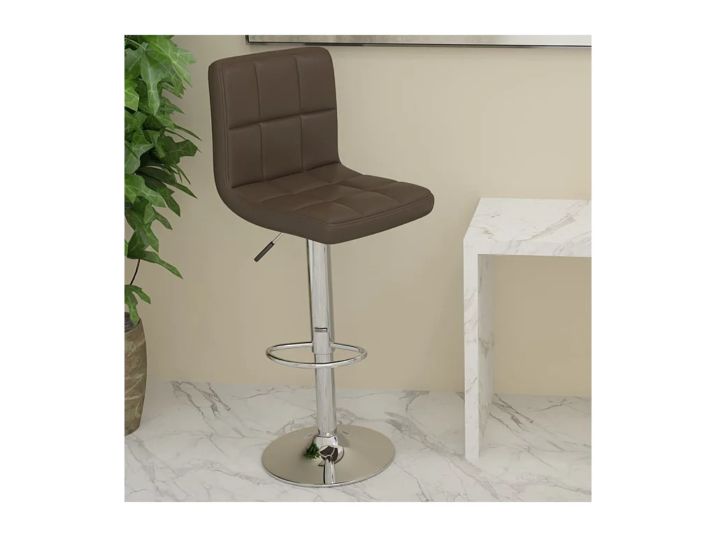 Barhocker Braun Kunstleder