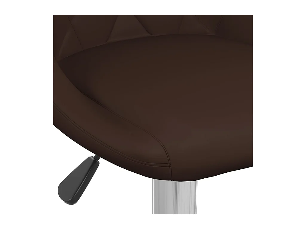 Barhocker 2 Stk. Braun Kunstleder