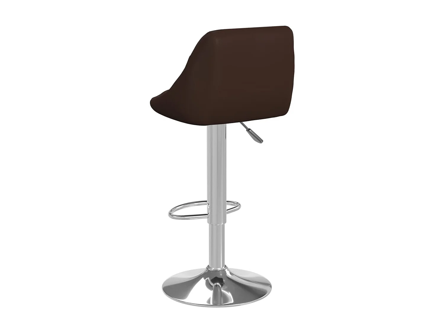 Tabourets de bar lot de 2 marron similicuir