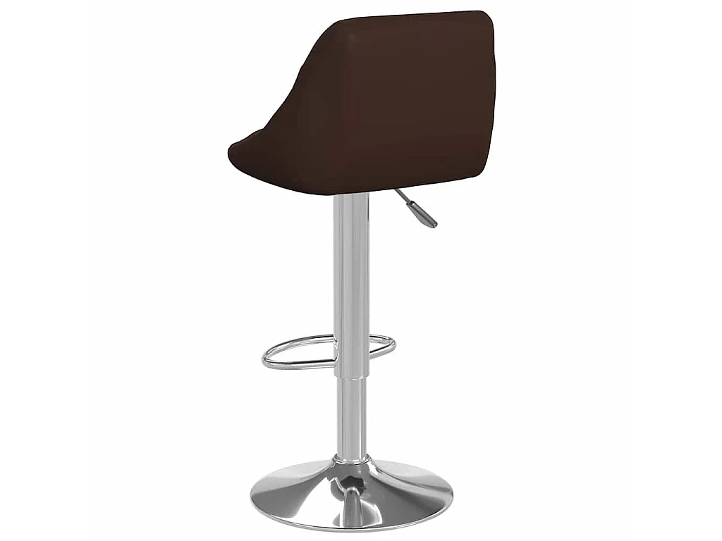 Tabourets de bar lot de 2 marron similicuir