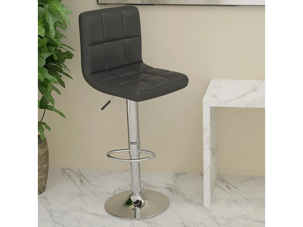 Barhocker Schwarz Kunstleder