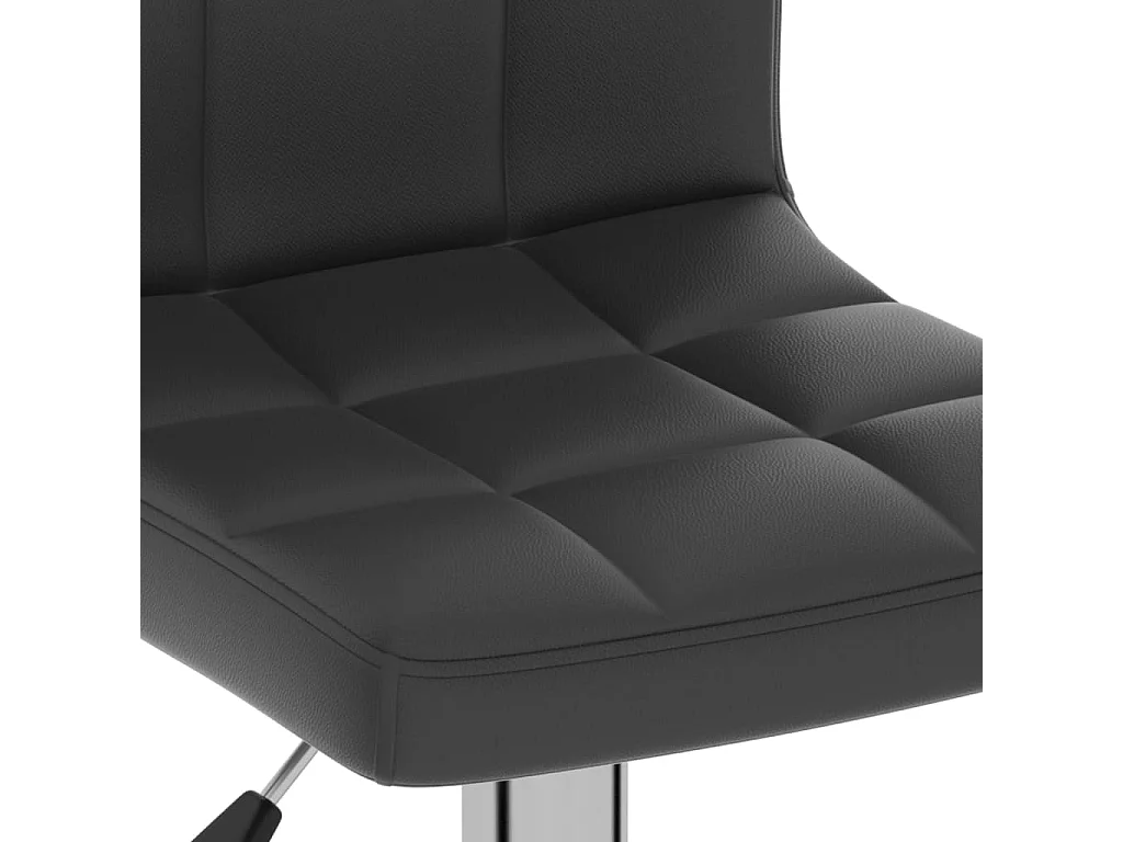 Barhocker Schwarz Kunstleder