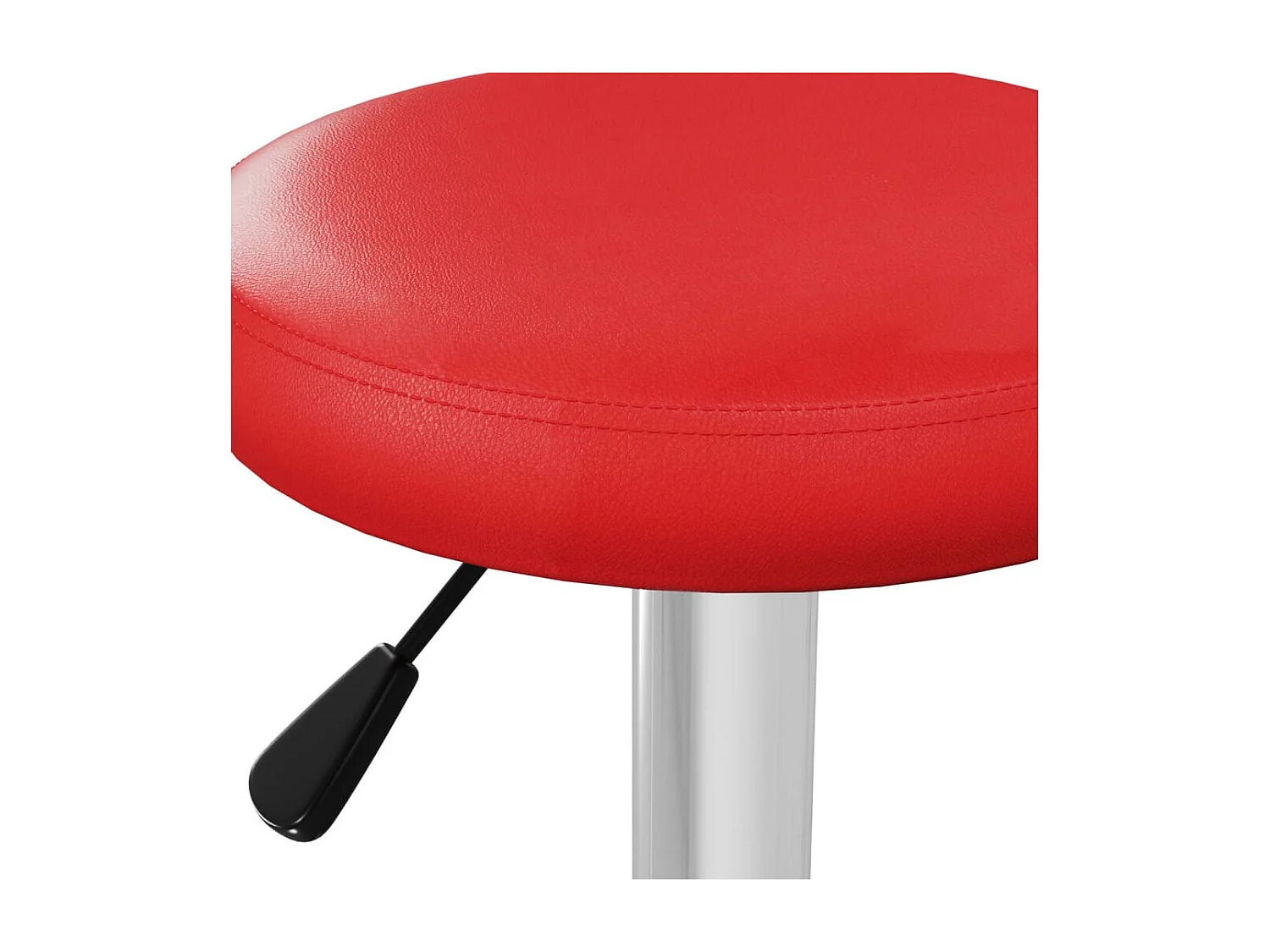 Barhocker 2 Stk. Rot Kunstleder