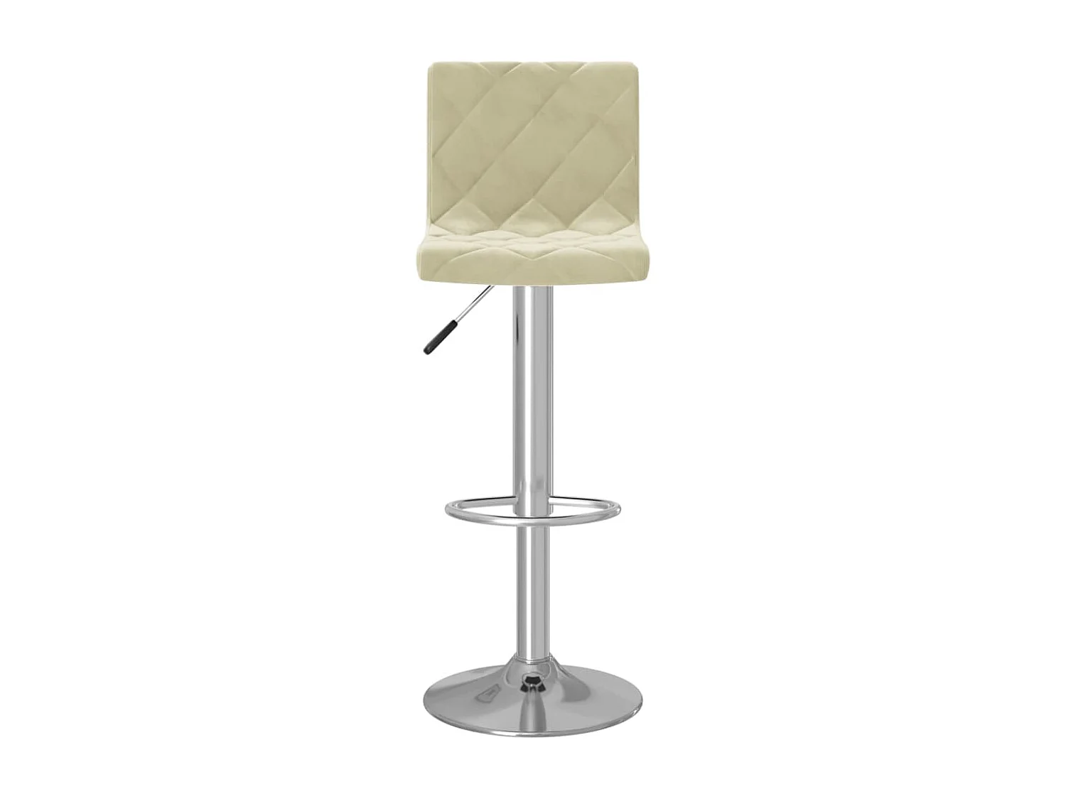Barhocker 2 Stk. Creme Samt