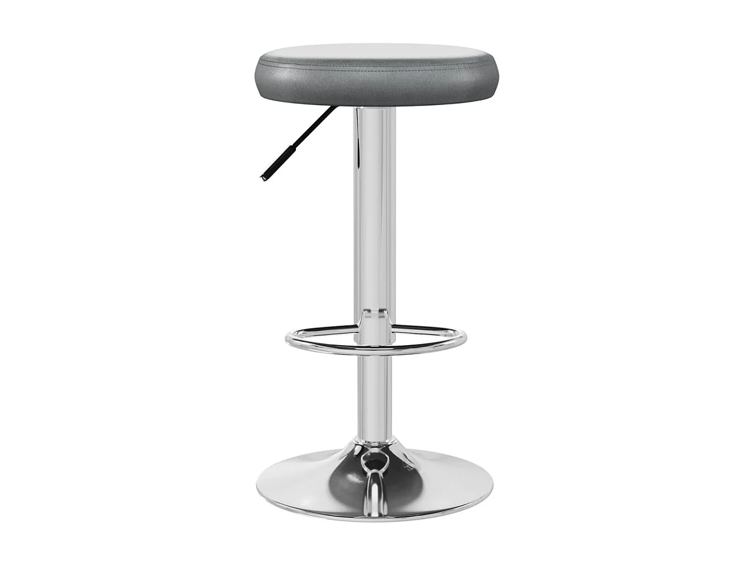 Barhocker 2 Stk. Grau Kunstleder