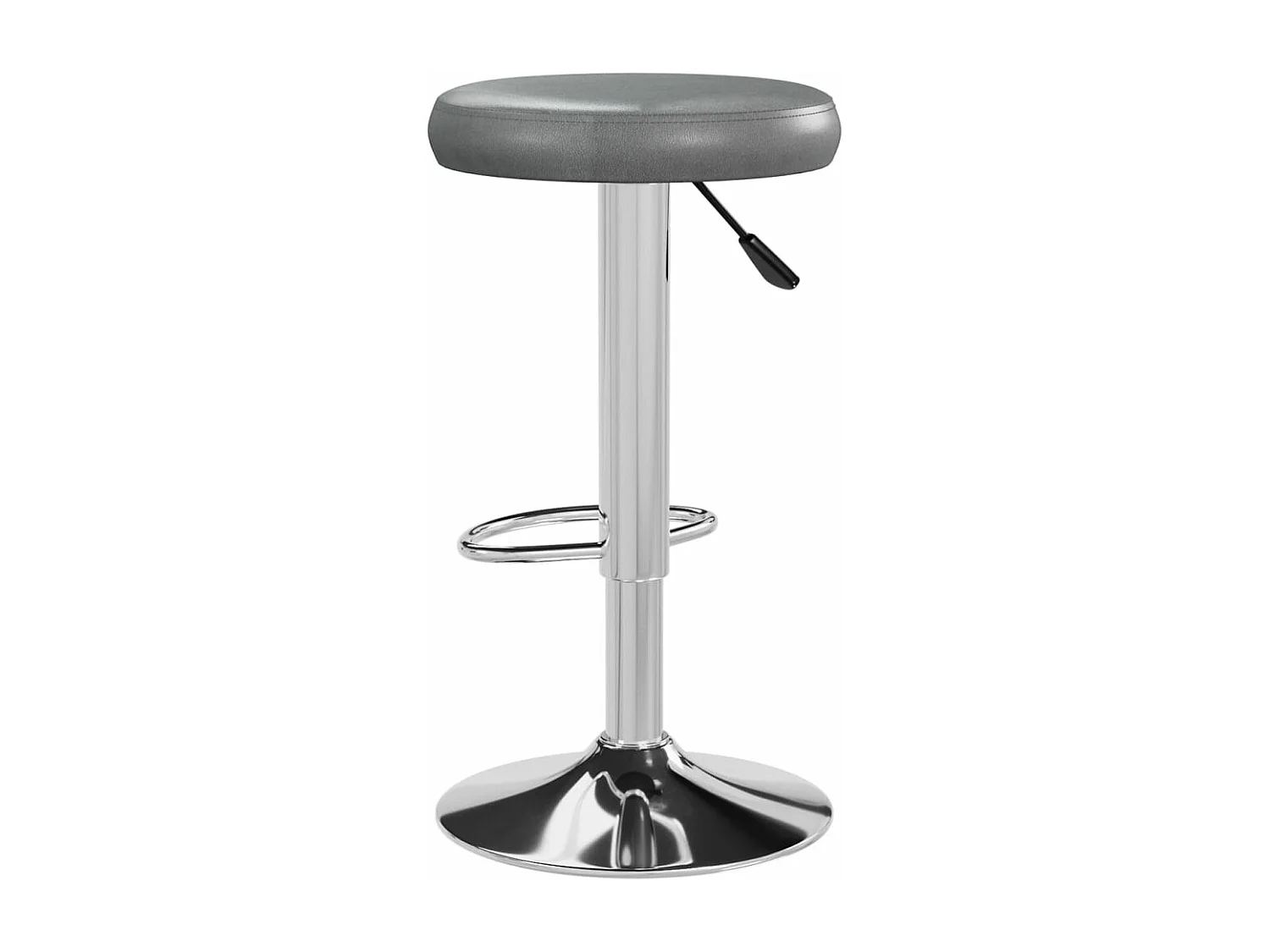 Barhocker 2 Stk. Grau Kunstleder