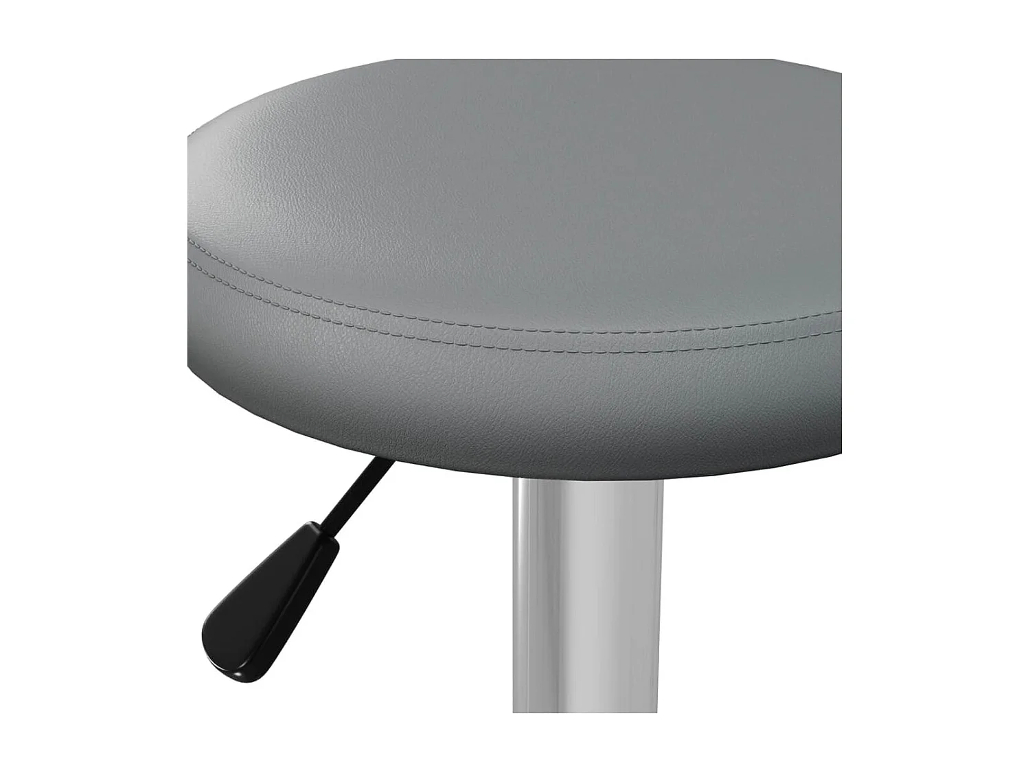 Barhocker 2 Stk. Grau Kunstleder