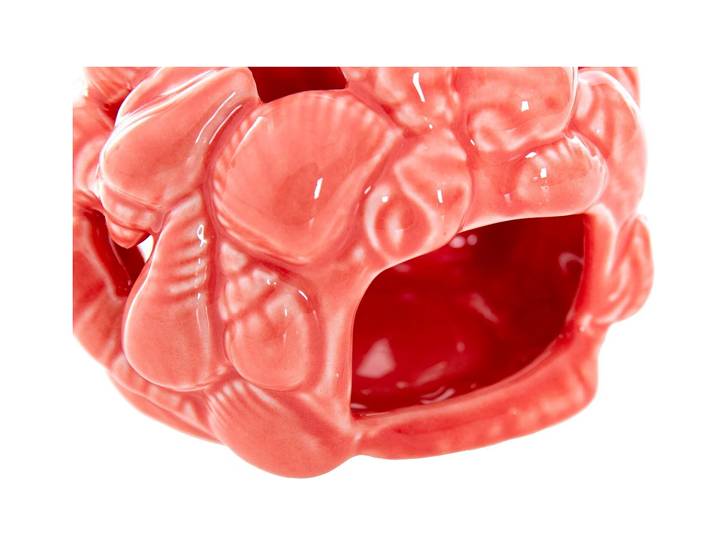 Bola Portavelas Conchas Porcelana 9x9x8 Cm