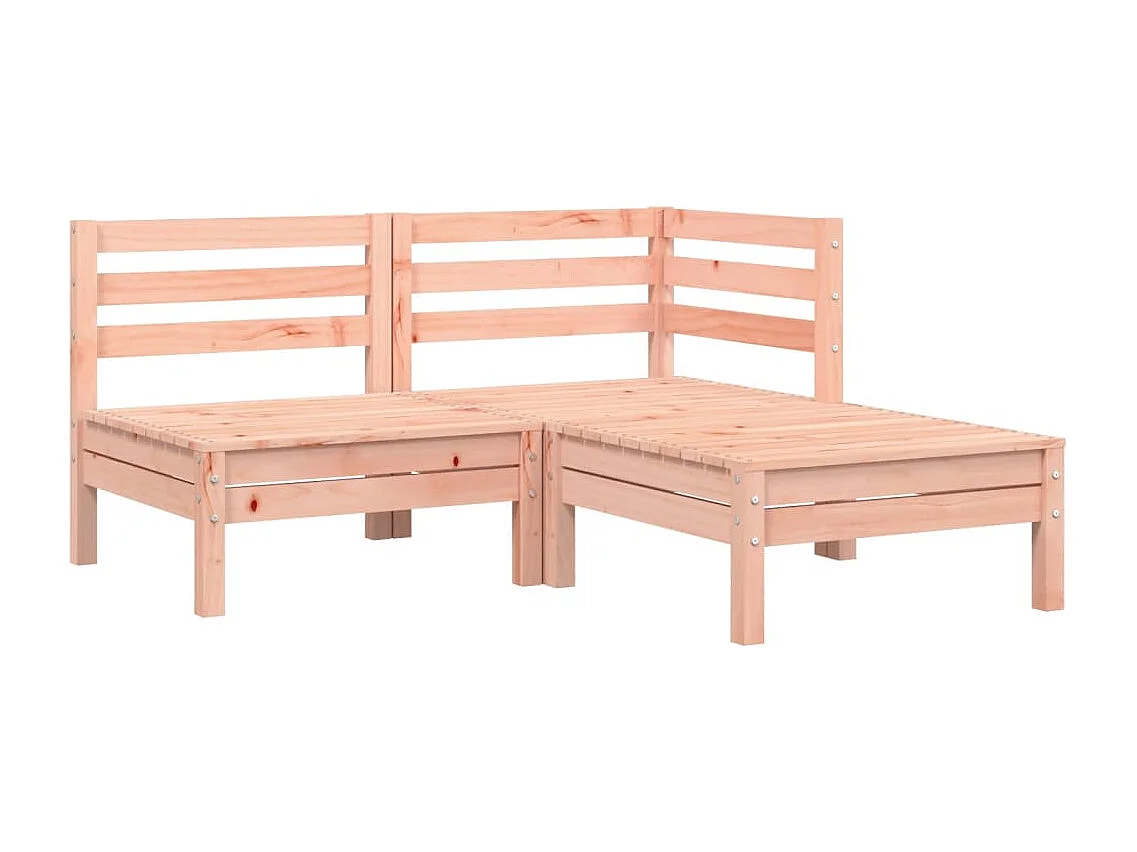 Canapé de jardin avec coussins et repose-pied 2 places