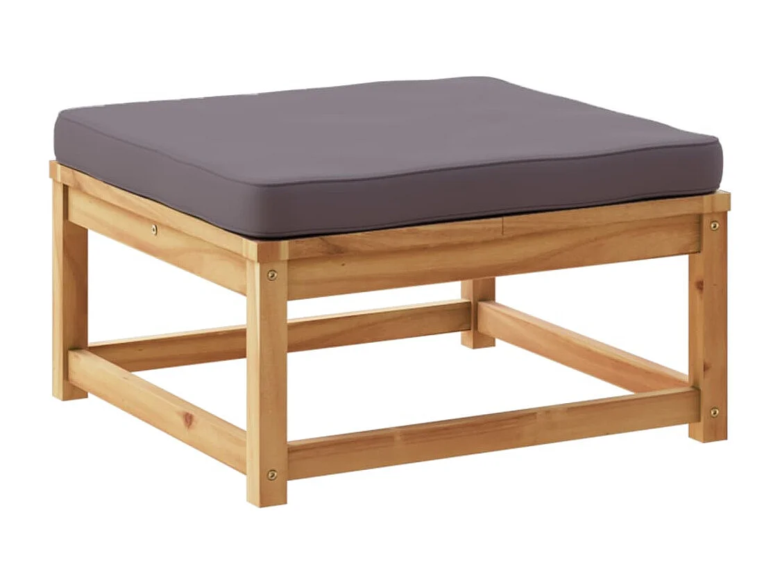 Salon de jardin avec coussins 5 pcs marron résine tressée