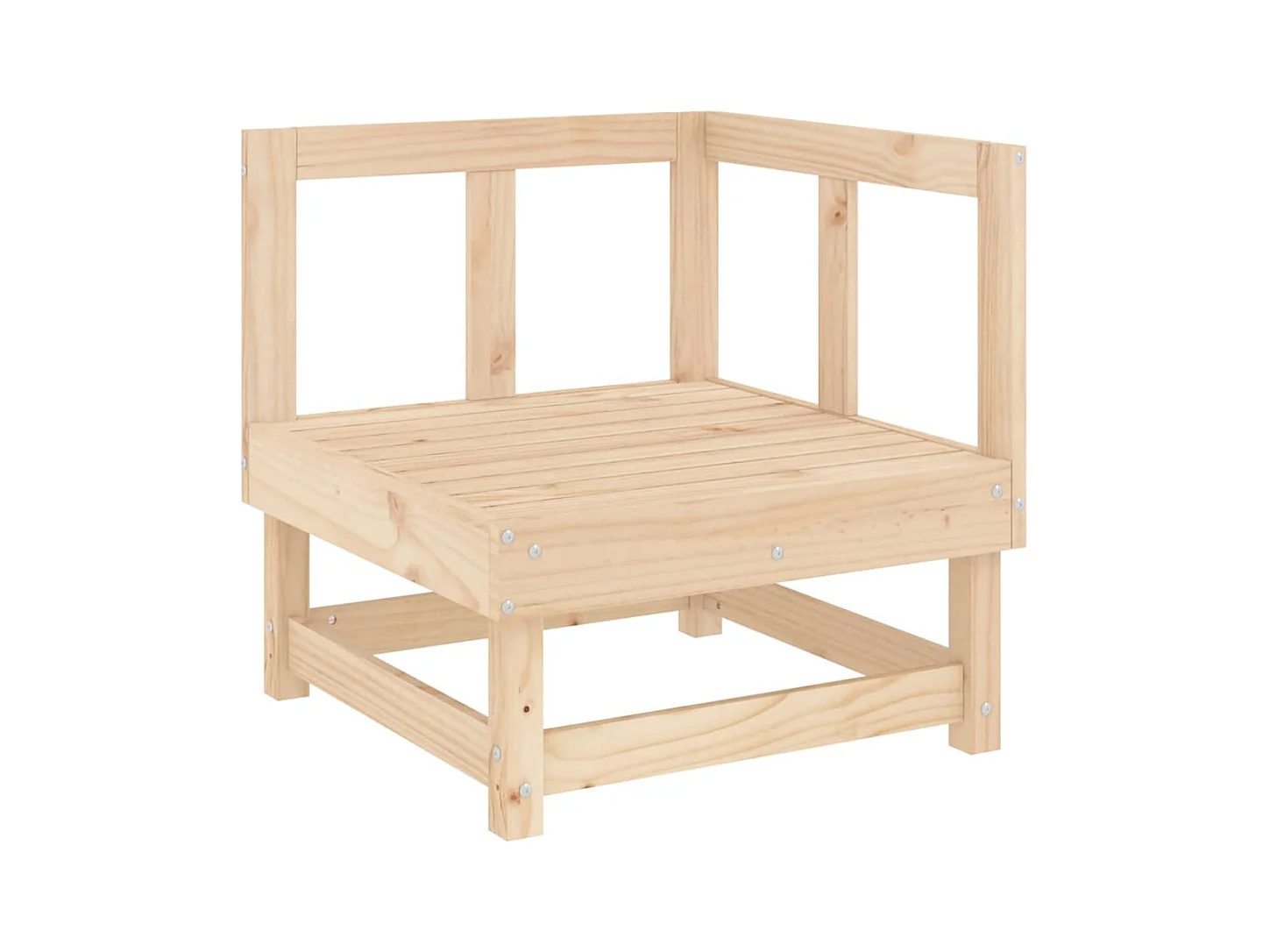 Canapés d'angle de jardin 2 pcs bois de pin massif