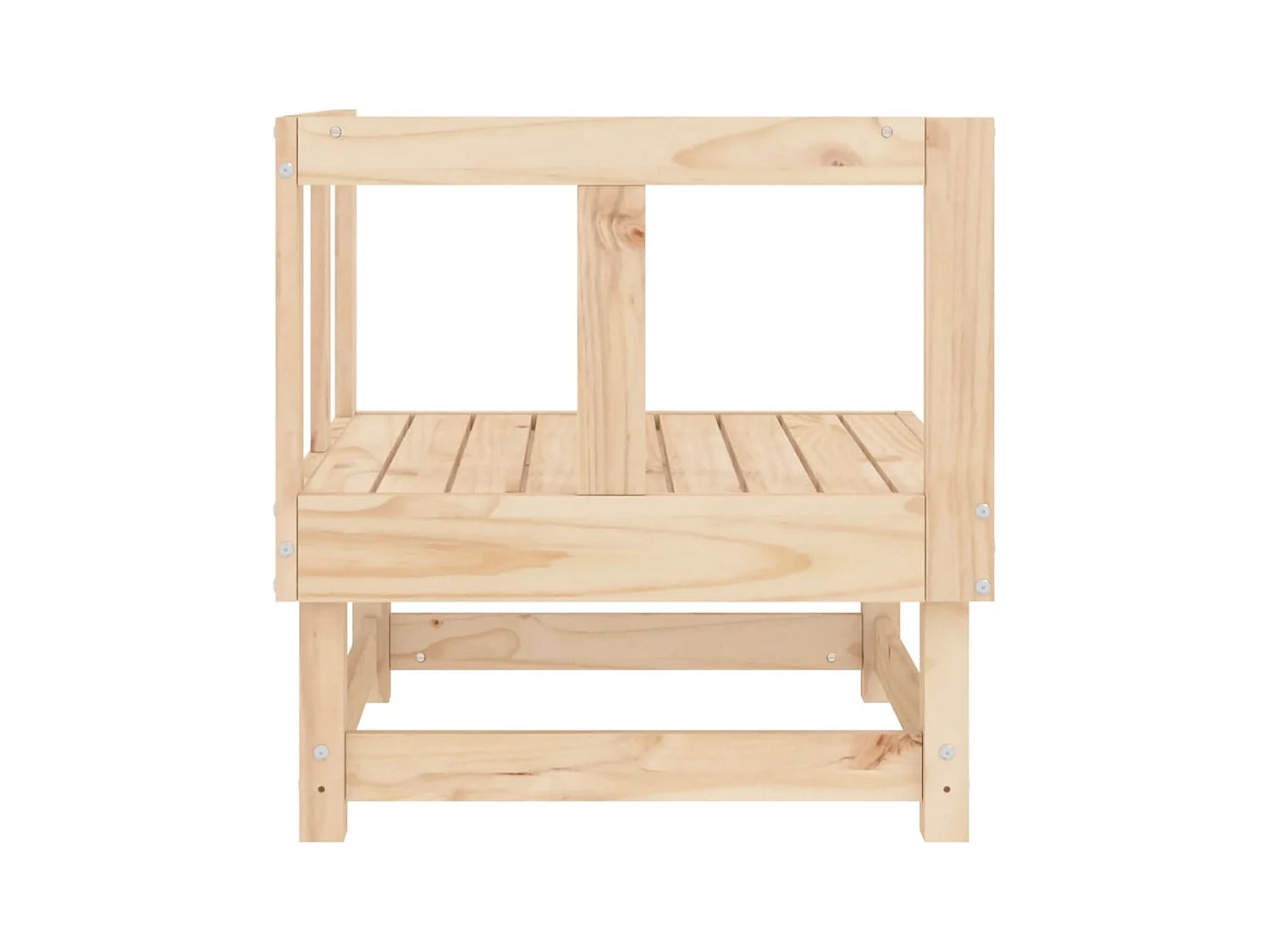 Canapés d'angle de jardin 2 pcs bois de pin massif