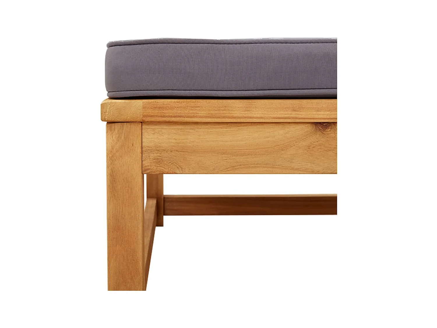 Salon de jardin 3 pcs avec coussins bois massif d'acacia