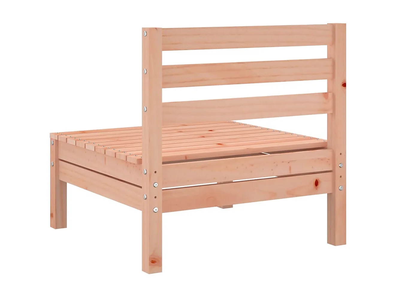 Divani da giardino senza braccioli 4 pz in legno massello Douglas