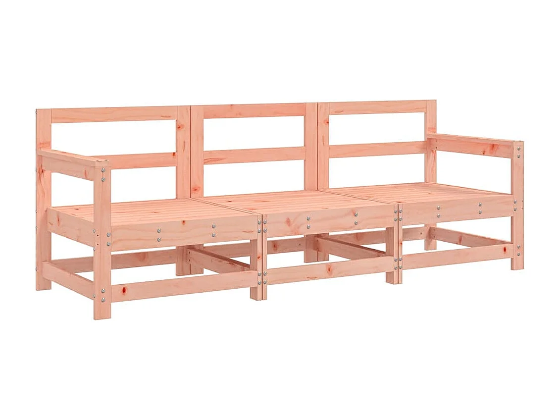 Móveis de jardim 3 peças de madeira maciça Douglas