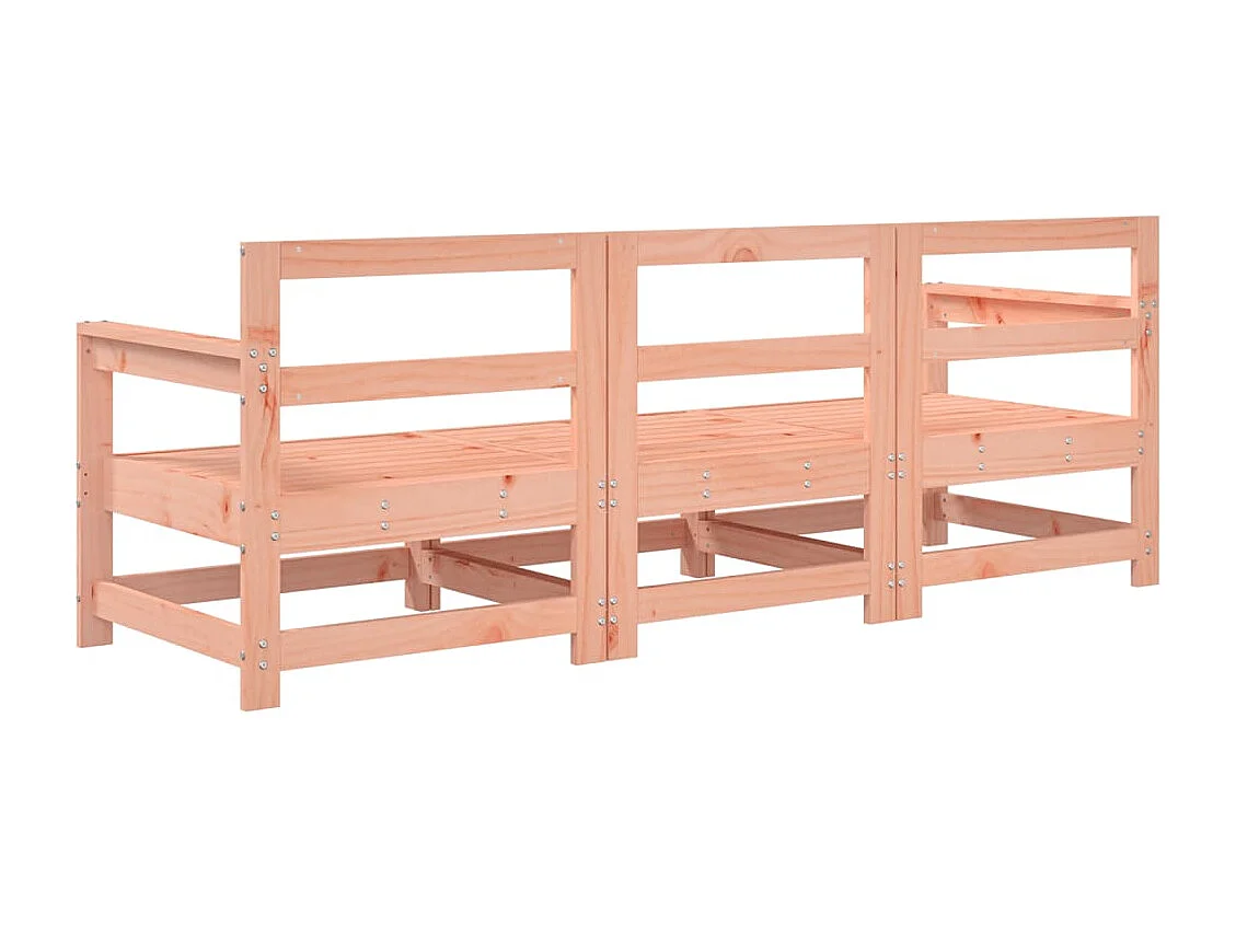 Móveis de jardim 3 peças de madeira maciça Douglas