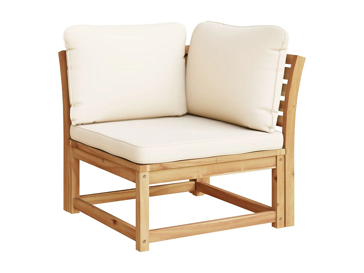 Mobili da giardino con cuscini 5 pz. Legno massello di acacia