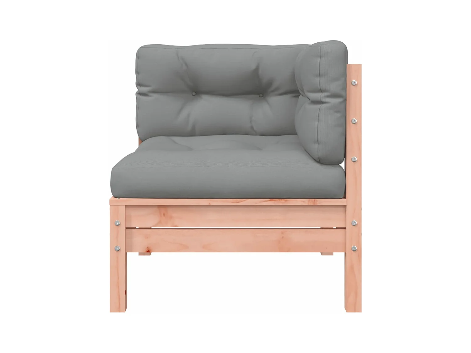 Canapé de jardin et coussins repose-pied bois massif douglas