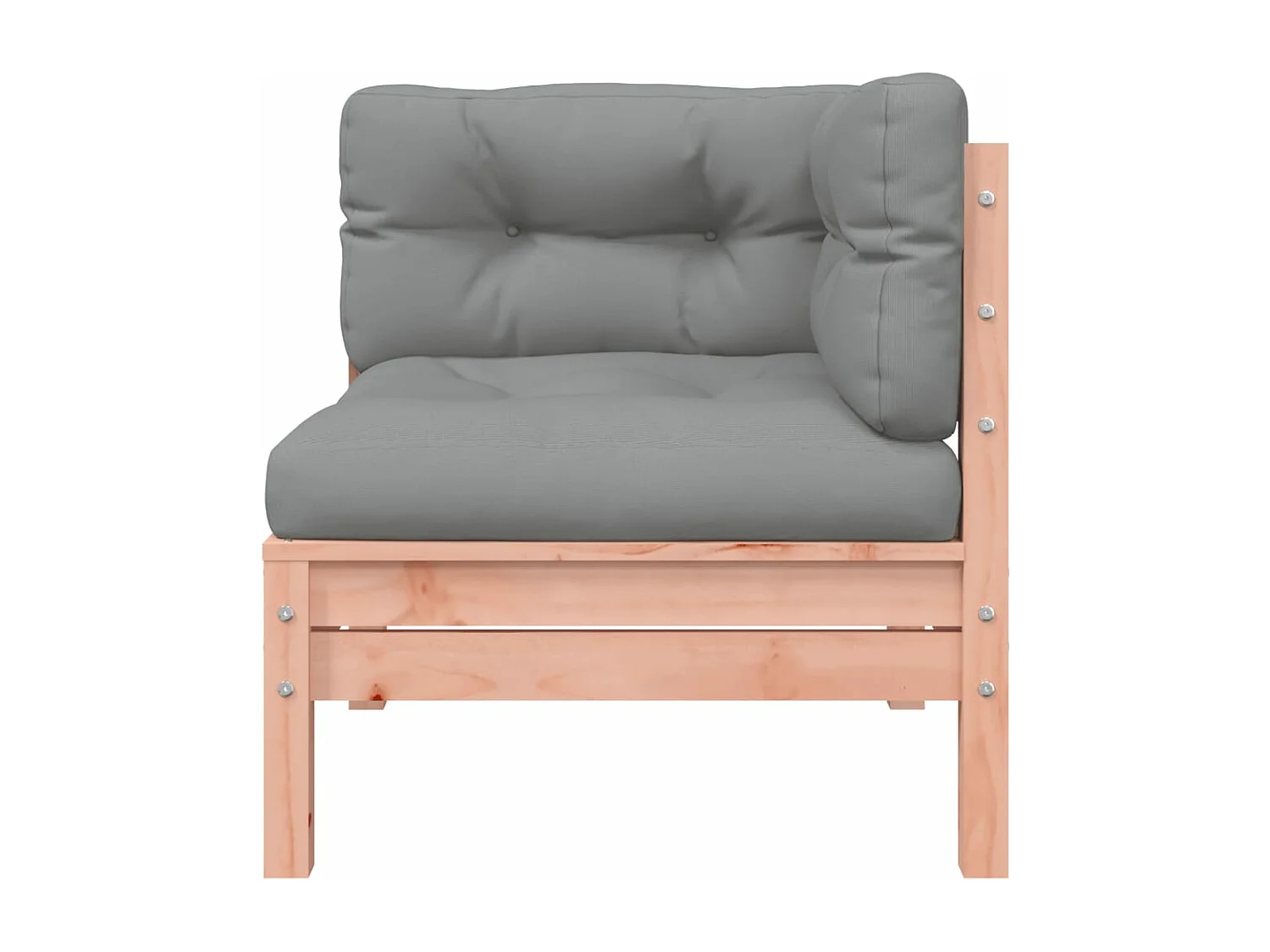 Canapé de jardin et coussins repose-pied bois massif douglas