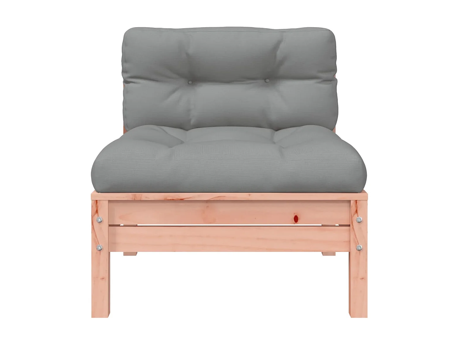 Canapé de jardin et coussins repose-pied bois massif douglas