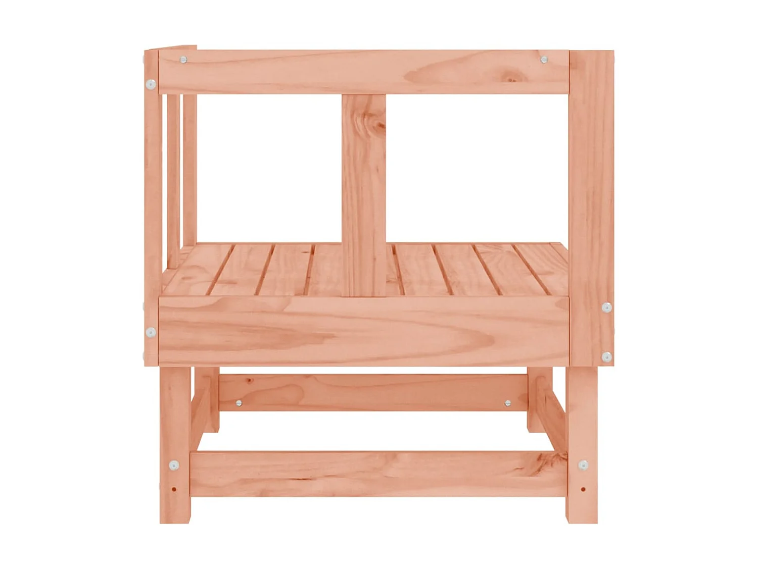 Divano angolare da giardino Douglas in legno massello