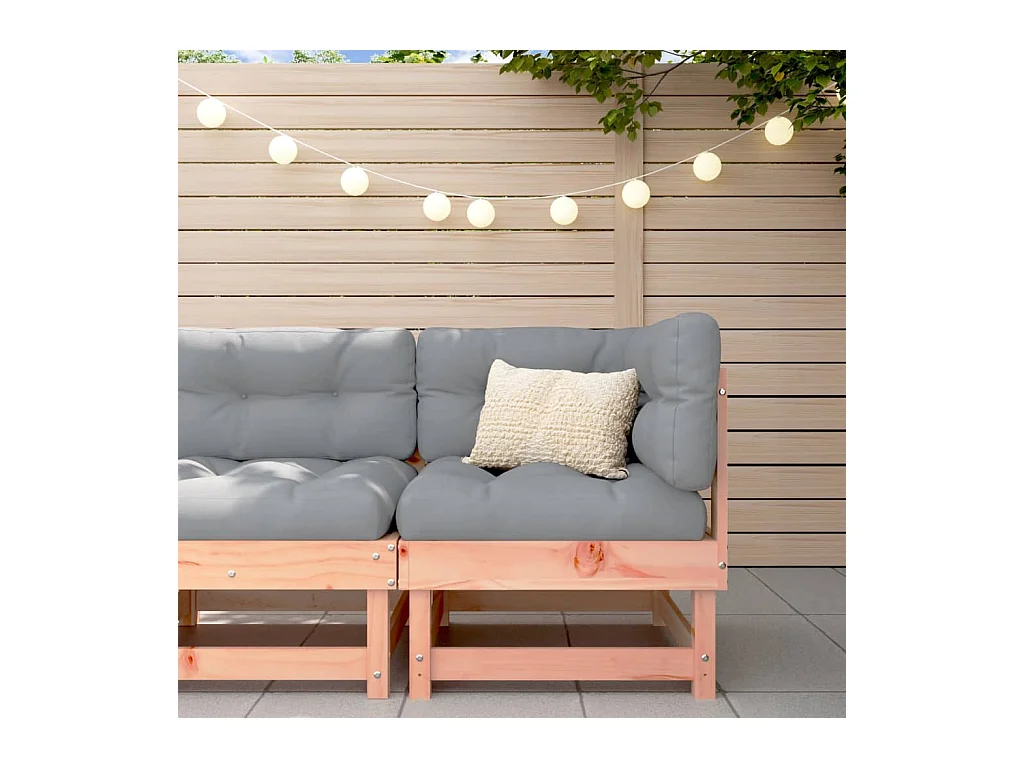 Canapé d'angle de jardin bois massif douglas