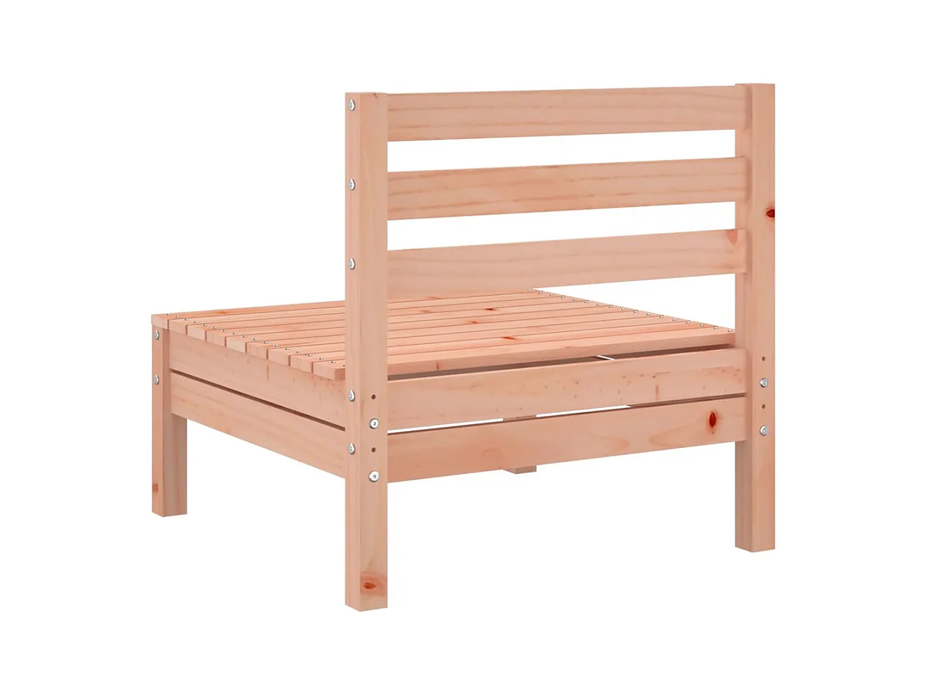 Canapés de jardin sans accoudoirs 2 pcs bois massif douglas