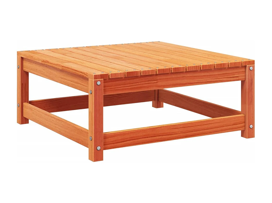 Salon de jardin avec coussins 7 pcs marron résine tressée