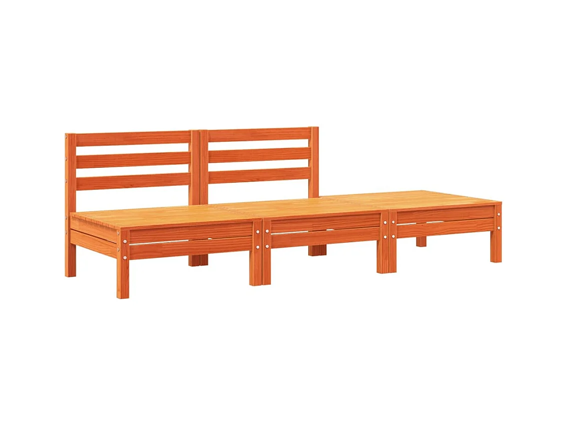 Canapé de jardin avec coussins et repose-pied 2 places