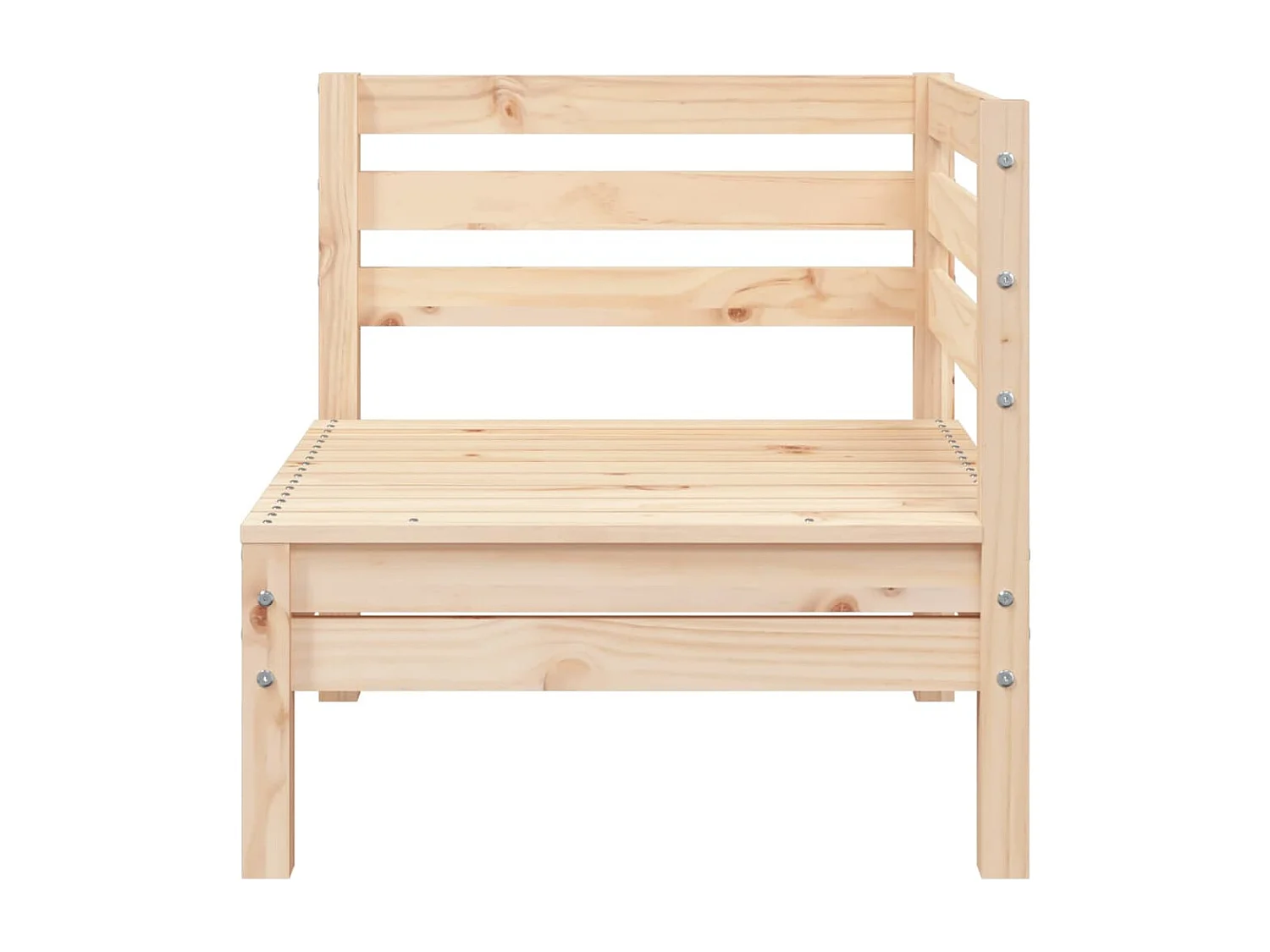 3-Sitzer-Gartensofa aus massivem Kiefernholz