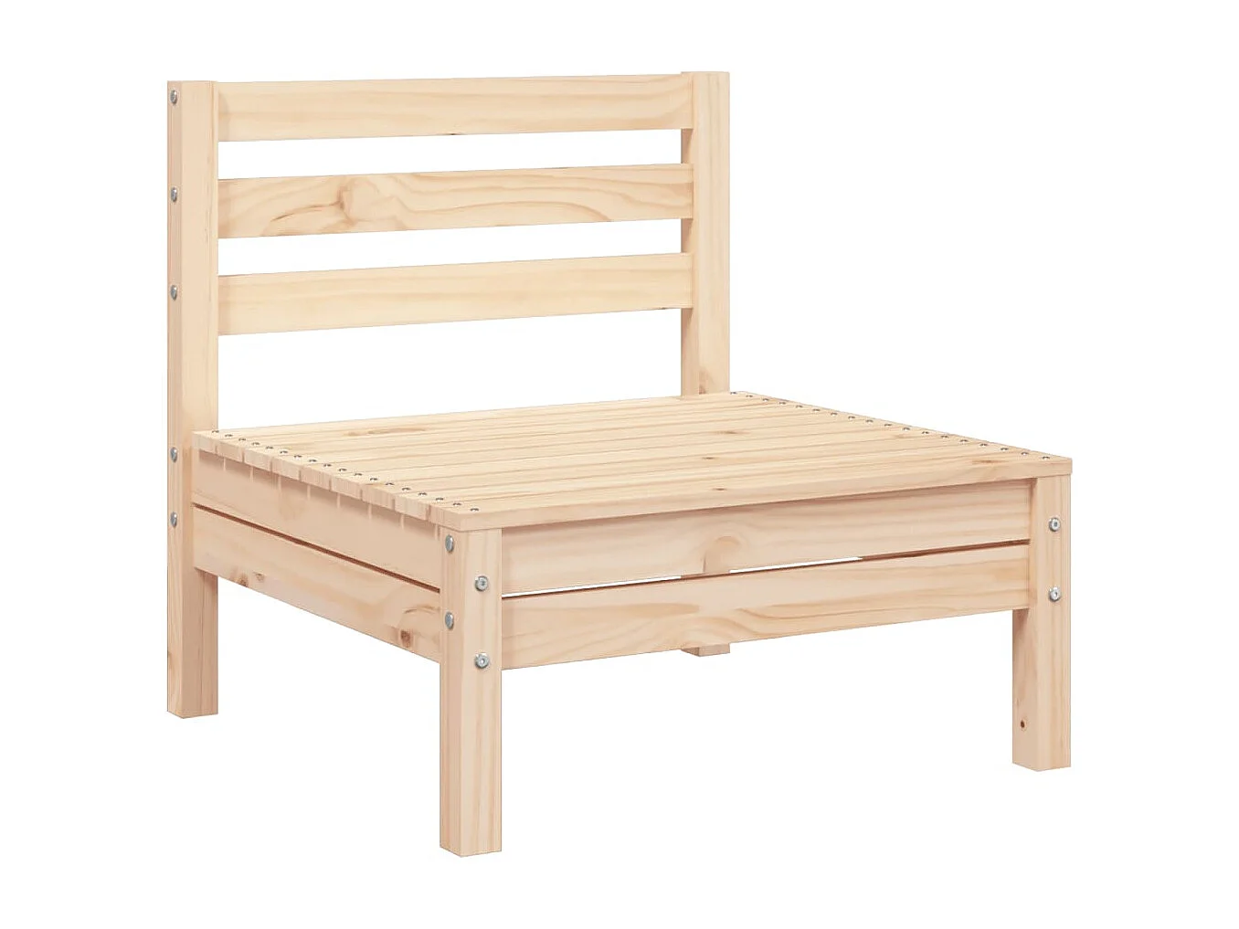 3-Sitzer-Gartensofa aus massivem Kiefernholz