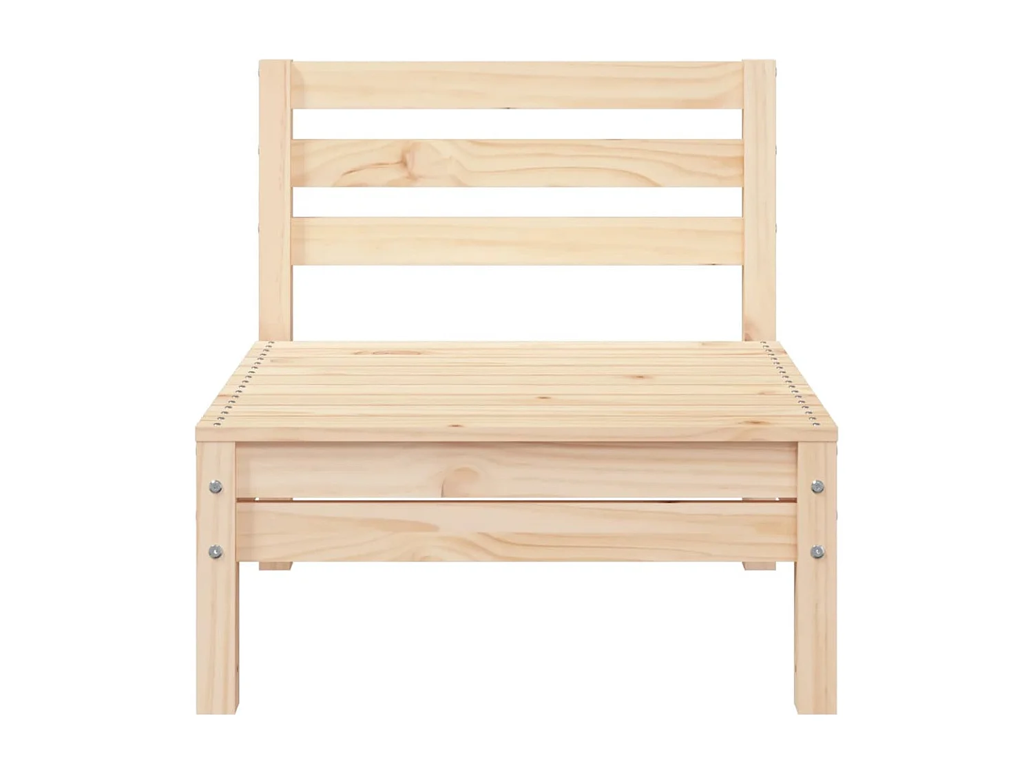 3-Sitzer-Gartensofa aus massivem Kiefernholz