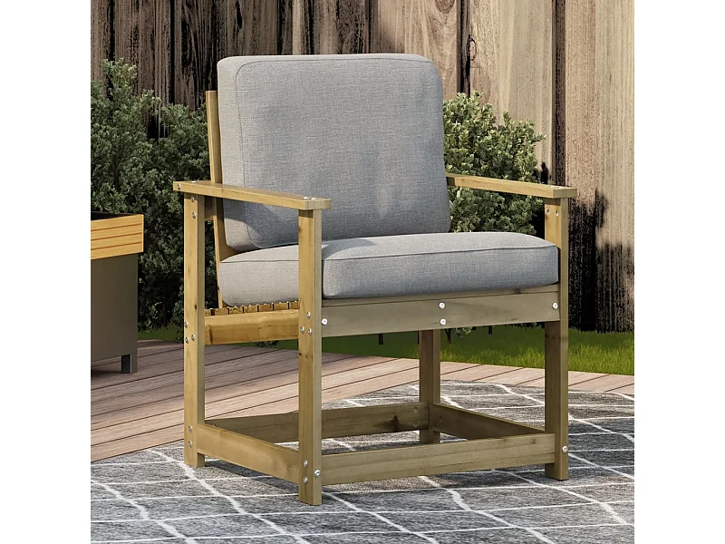 Chaise de jardin 62x56x77 cm bois de pin imprégné
