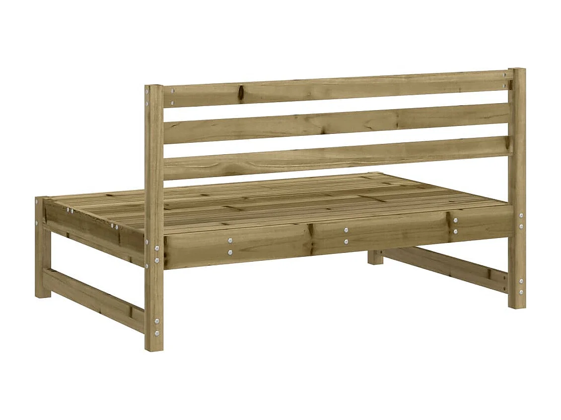 Divano da giardino centrale 120x80 cm in legno di pino impregnato