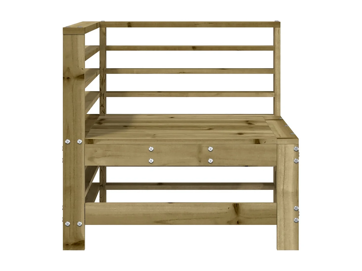 Canapés d'angle de jardin 2 pcs bois de pin imprégné