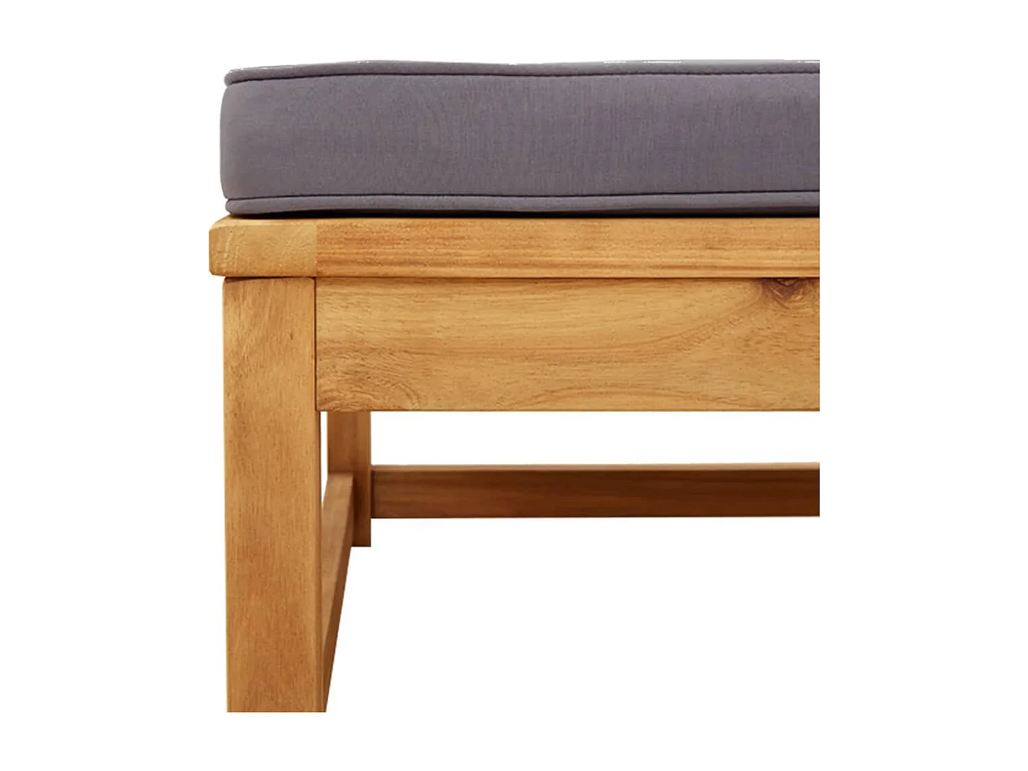 Salon de jardin 3 pcs avec coussins bois massif d'acacia