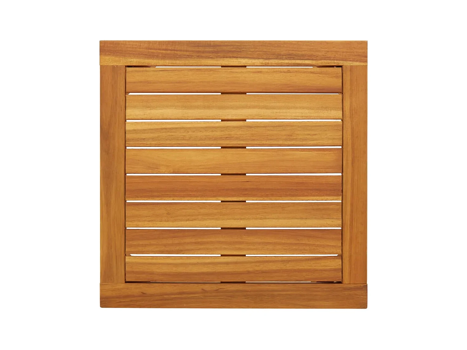 3-delige bistroset van grijs geweven hars en acaciahout