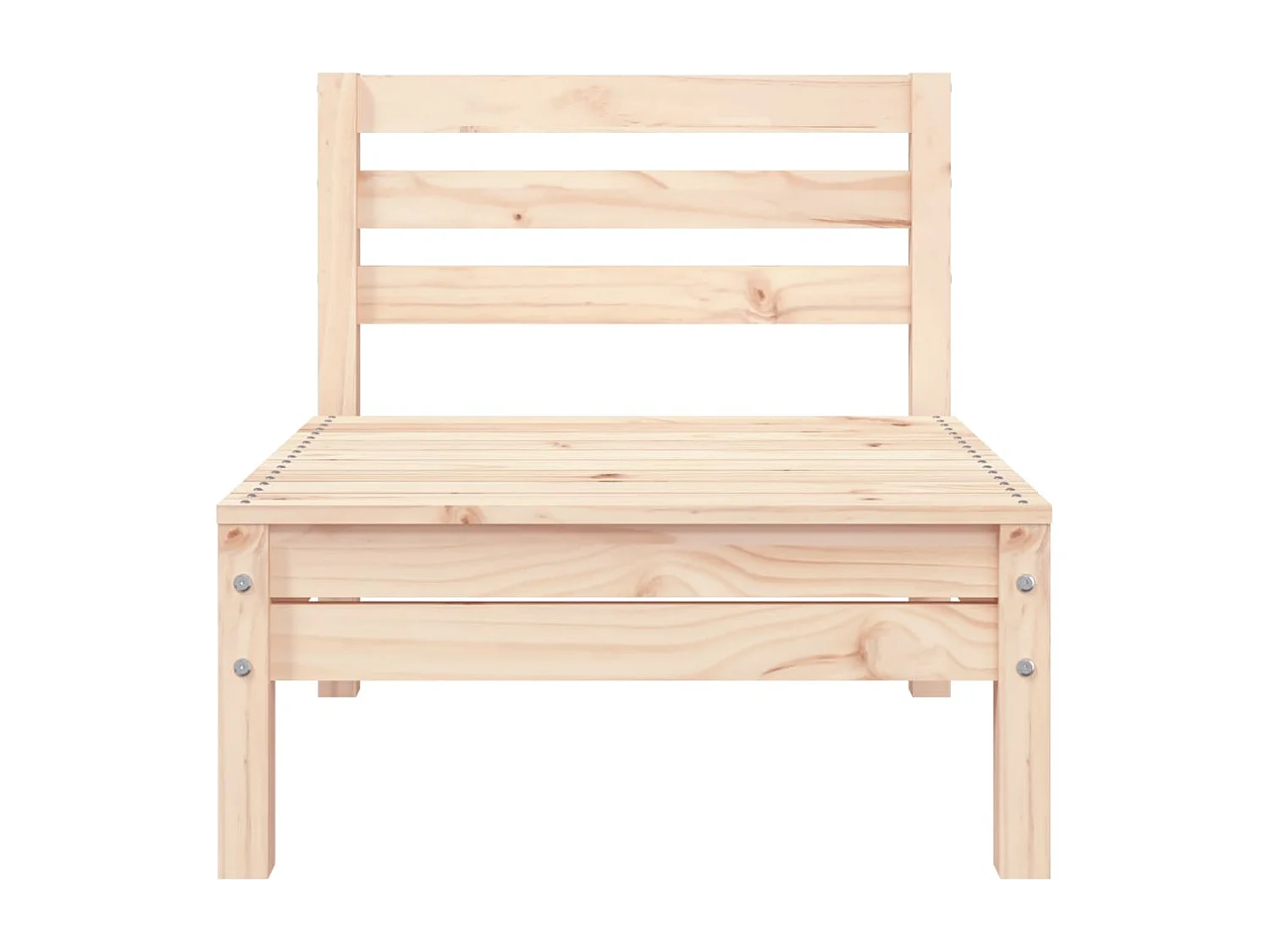 Divano da giardino a 3 posti in legno di pino massiccio