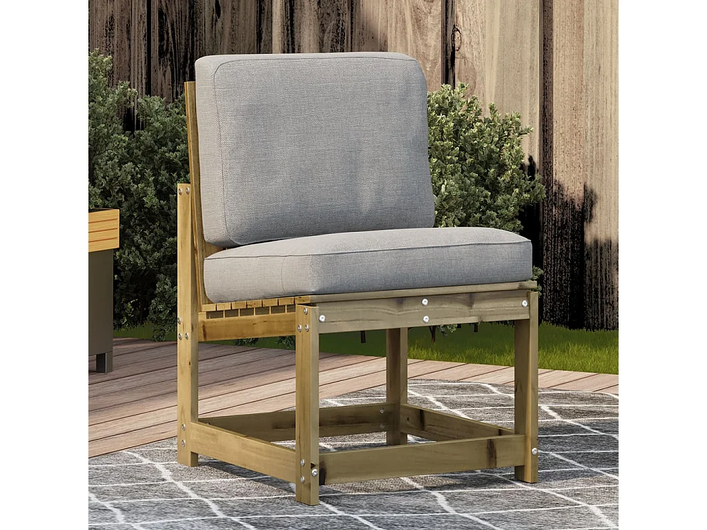 Chaise de jardin 50,5x55x77 cm bois de pin imprégné